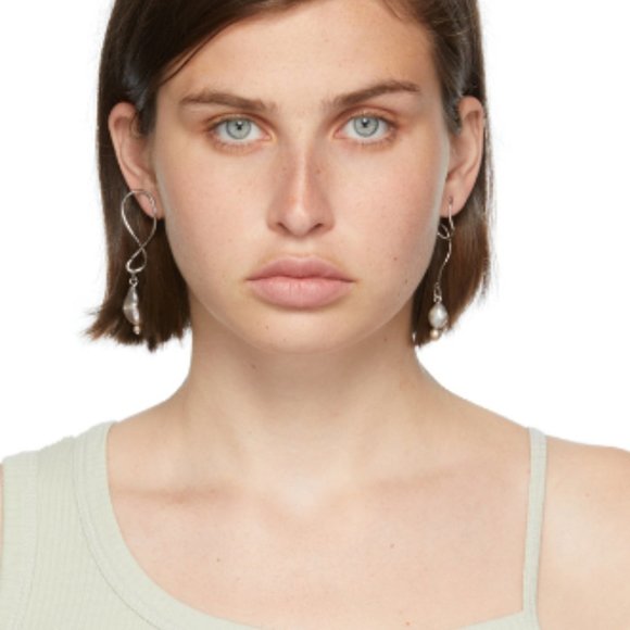 MOUNSER Silver Twister Earrings - Picture 2 of 7